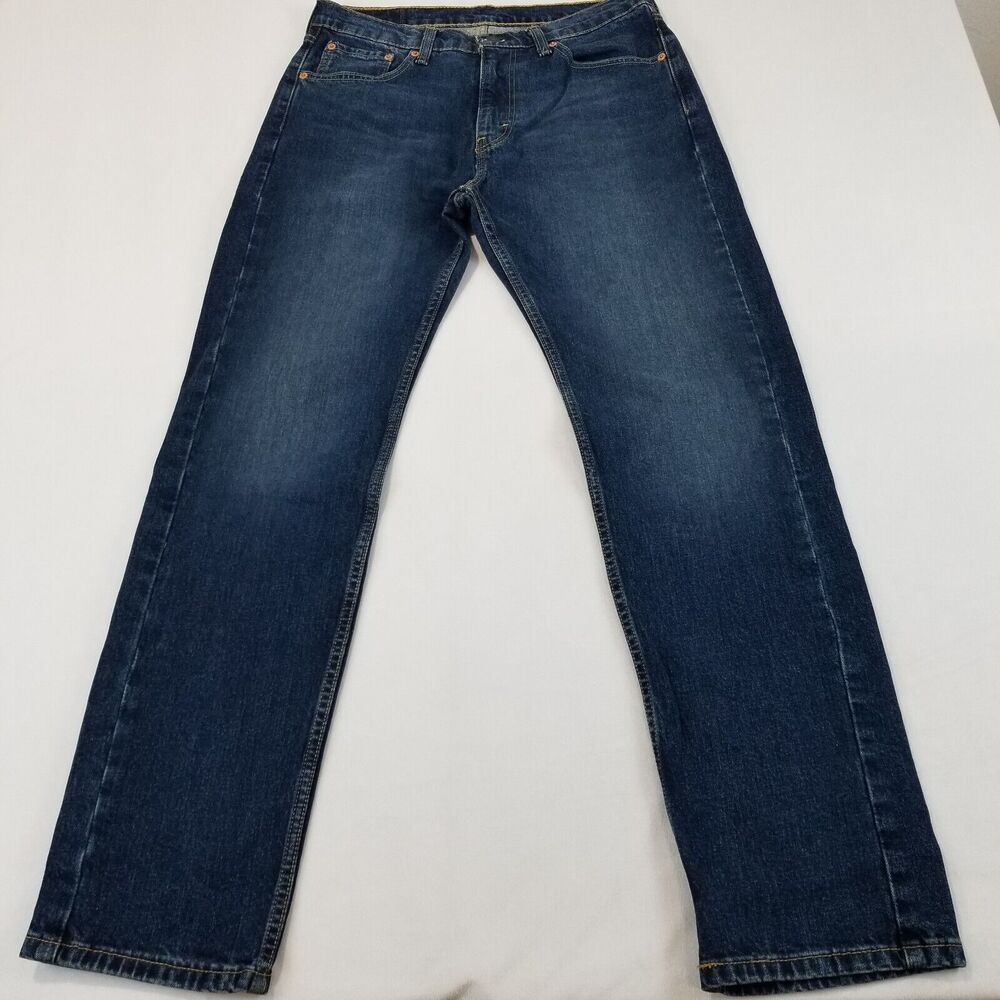 Levi's 505 Jeans Mens 32x32 Regular Fit Straight Leg Blue